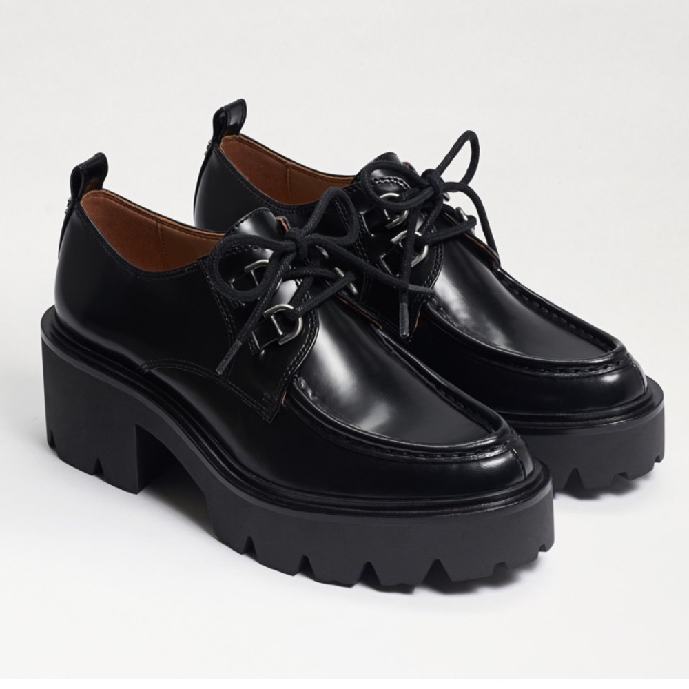 Sam Edelman MONNA LACE UP LUG SOLE CHUNKY LOAFER - Size US 11